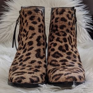 Madewell leopard print booties